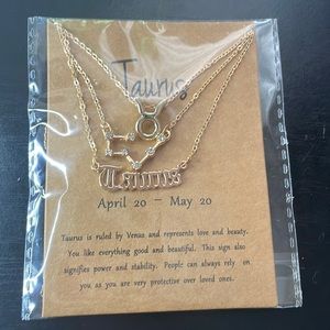 Taurus 3 tiered necklace